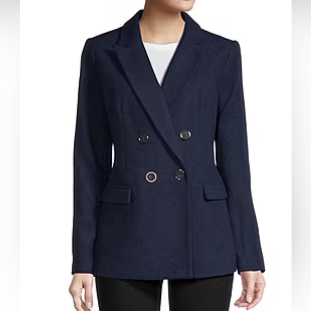 Liz Claiborne Womens Regular Fit Double Breasted Blazer, size 14